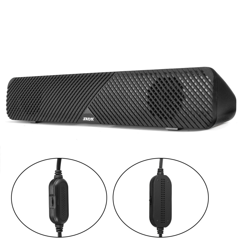Sada V 108 Computer Bluetooth 5.0 Sound Bar Hifi Stereo Usb Powered Multimedia Speaker Office Home Speaker 710954605304