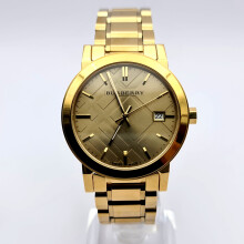 BURBERRY BU9033 SWISS MADE STAINLESS STEEL YELLOW GOLD LADIES WATCH