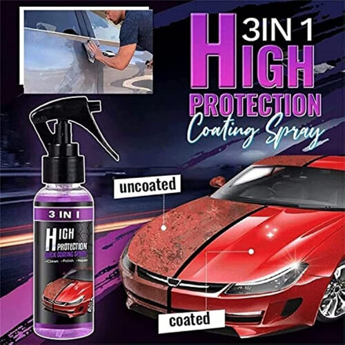 3 in 1 High Protection Quick Car Coat Ceramic Coating Spray Hydrophobic 1