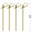100pcs Bamboo Heart Bead Fruit Cocktail Picks Sticks 12cm Toothpick Decor 5