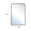 Living And Home (84*74cm) Modern Black Rectangle Frame Wall Mirror 2