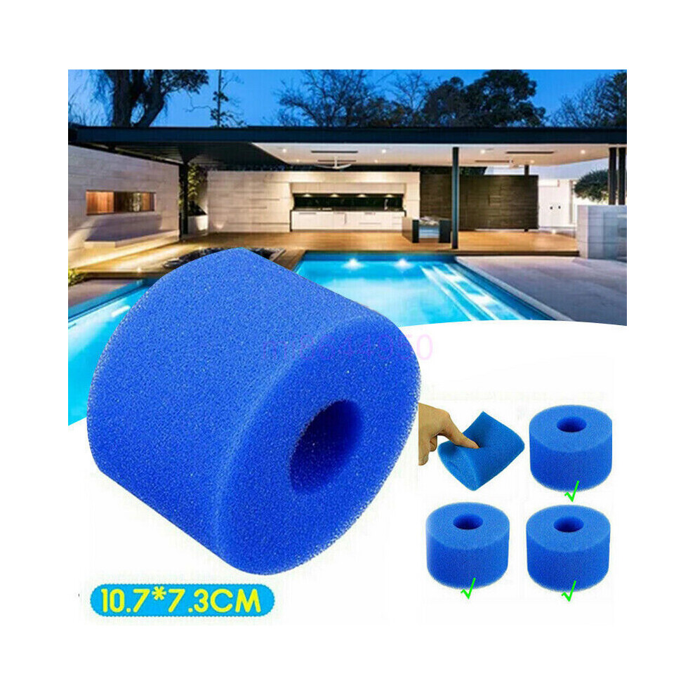 4x Lay In Clean Spa Tub S1 Washable Bio Foam VI LAZY Filter Washable
