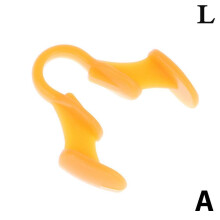 ( Orange-L) 1Pc Silicone Mini Anti Snoring Device Noise Stop Sleep Aid Apnea Nose Clip