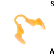 ( Orange-S) 1Pc Silicone Mini Anti Snoring Device Noise Stop Sleep Aid Apnea Nose Clip