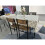 ELECWISH (Brown: 2 Chairs + 1 Bench) 3/4pcs Dining Table Set 2 Chair Dining Table Bench 7