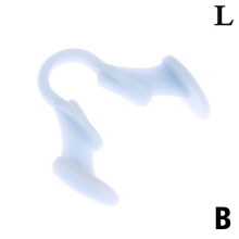 ( Blue-L) 1Pc Silicone Mini Anti Snoring Device Noise Stop Sleep Aid Apnea Nose Clip