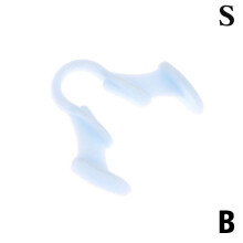 ( Blue-S) 1Pc Silicone Mini Anti Snoring Device Noise Stop Sleep Aid Apnea Nose Clip