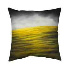 Begin Home Decor 5541-2626-LA173-1 26 x 26 in. Yellow Hill-Double Sided Print Indoor Pillow