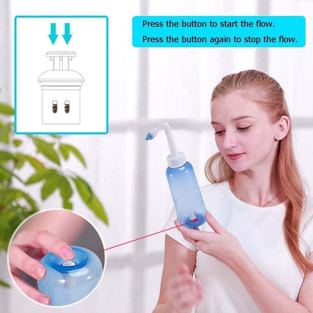Pot Neti En Céramique Pour Lavage Nasal - Capacité 250 Ml, Sans Plomb, Lavable Au Lave-vaisselle, Soulagement Des Sinus