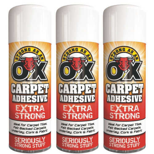 3x500ml MultiPurpos Spray Adhesive Glue Paper Craft Carpet Fabric Foam