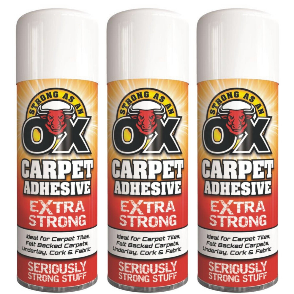 3x500ml MultiPurpos Spray Adhesive Glue Paper Craft Carpet Fabric Foam