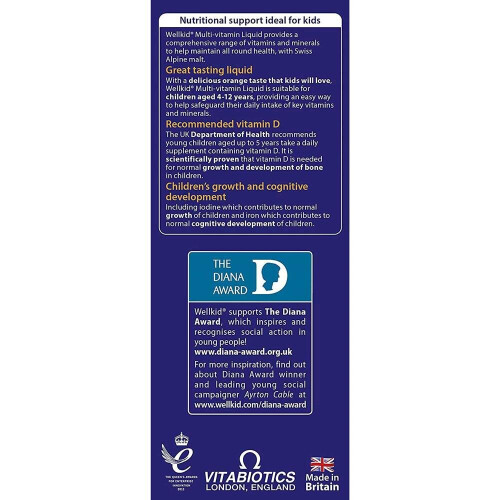 Wellkid Multi-vitamin Liquid 4-12yrs 150ml 2