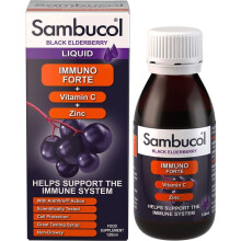 Sambucol Black Elderberry Immuno Forte + Vitamin C + Zinc Syrup 120ml