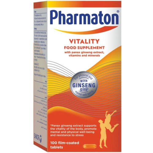 Pharmaton Food Supplements Capsules 100's