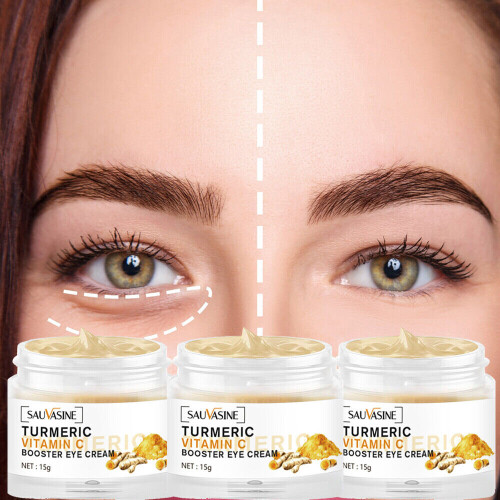 3pcs Turmeric Vitamin C Eye Cream Anti Aging Remove Dark Circles