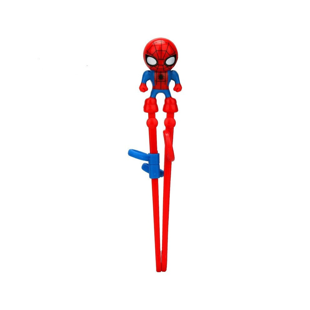(Spiderman) Cartoon Training Captain Practice Learn Chopsticks Kid Baby Cutlery