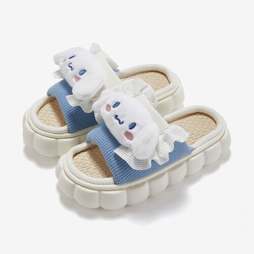 (Cinnamoroll, 36/37=FootLength 23cm) Women Slippers Kuromi Cinnamoroll Hello Kitty Breathable Thickened Cartoon  Eva