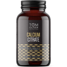 Tom Oliver Calcium Citrate Capsules Bone Strength & Health Support - 90'S