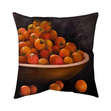 Begin Home Decor 5541-2626-GA57 26 x 26 in. Bowl of Cherry Tomatoes-Double Sided Print Indoor Pillow