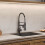 Living And Home (Grey) Stainless Steel Kitchen Faucet with Pull Down Spring Spout and Pot Filler 3