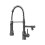 Living And Home (Grey) Stainless Steel Kitchen Faucet with Pull Down Spring Spout and Pot Filler 5