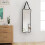Living And Home Wooden Hanging Full Length Mirror with Adjustable Strap 1
