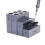 4 τεμάχια Modular Organizer Repair Tool iCube Αλουμίνιο για Εργαλεία επισκευής τηλεφώνου 3