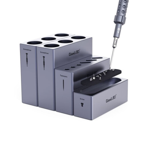 4 τεμάχια Modular Organizer Repair Tool iCube Αλουμίνιο για Εργαλεία επισκευής τηλεφώνου 2