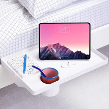 BedShelfie Bedside Shelf with Cupholder for Bed & Bunk Bed Shelf University