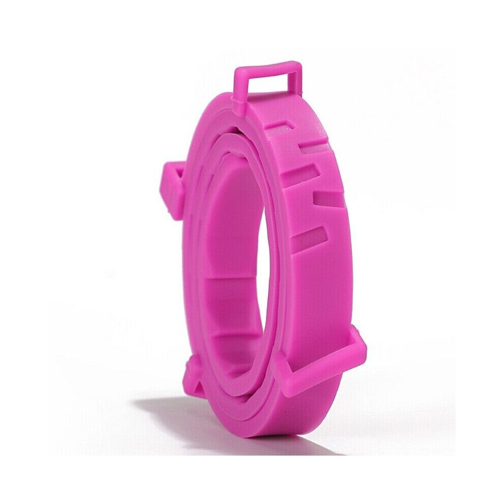(  Pink,   Short) Dog Cat Pet Anti Flea Tick Neck Adjustable Collar Strap 8 Months Protection