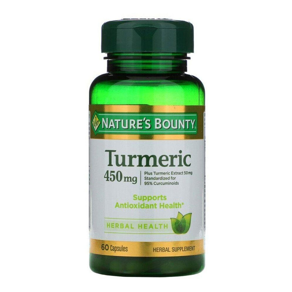 Nature's Bounty Turmeric For Herbal Health 450mg Capsules 60's