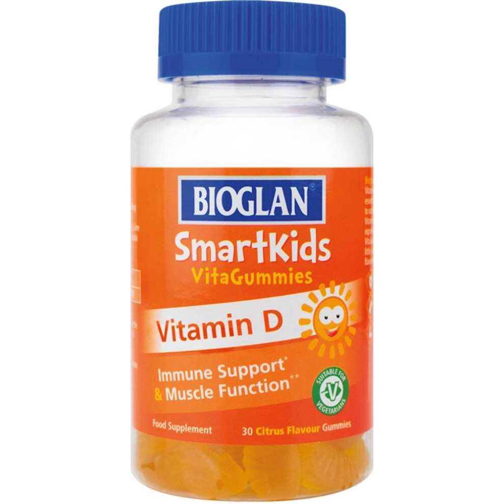 Bioglan Smartkids Vitamin D Gummies Stronger Bones 30 Delicious Gummies
