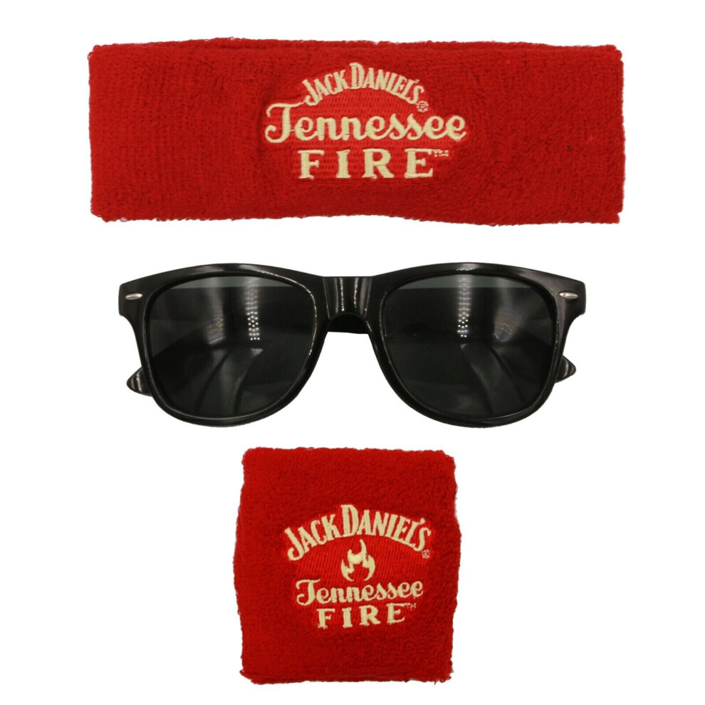 Jack Daniels Jack Daniel's Tennessee Fire Bundle With Glasses, Headband & Wristband