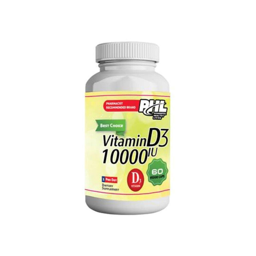 PHL VITAMIN D3 10,000 IU 60 CAPSULES