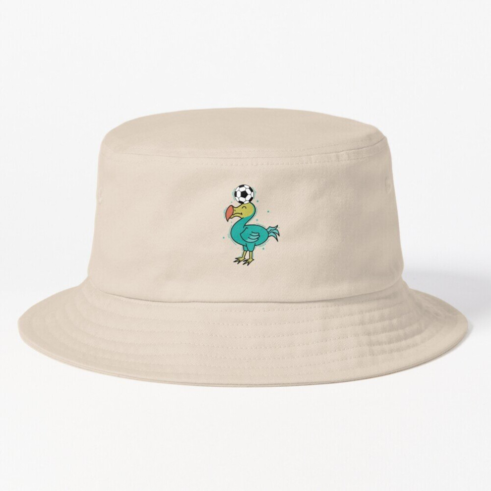 Bucket Hat Dodo playing Soccer Bird from Mauritius Adult in 10 Stylish Colors