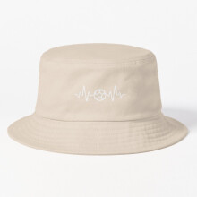 Bucket Hat Soccer Heartbeat, soccer girl,Soccer Coach Gifts, Soccer Gifts, Soccer Coach , Soccer Player, Soccer Team Gift Adult in 10 Stylish Colors