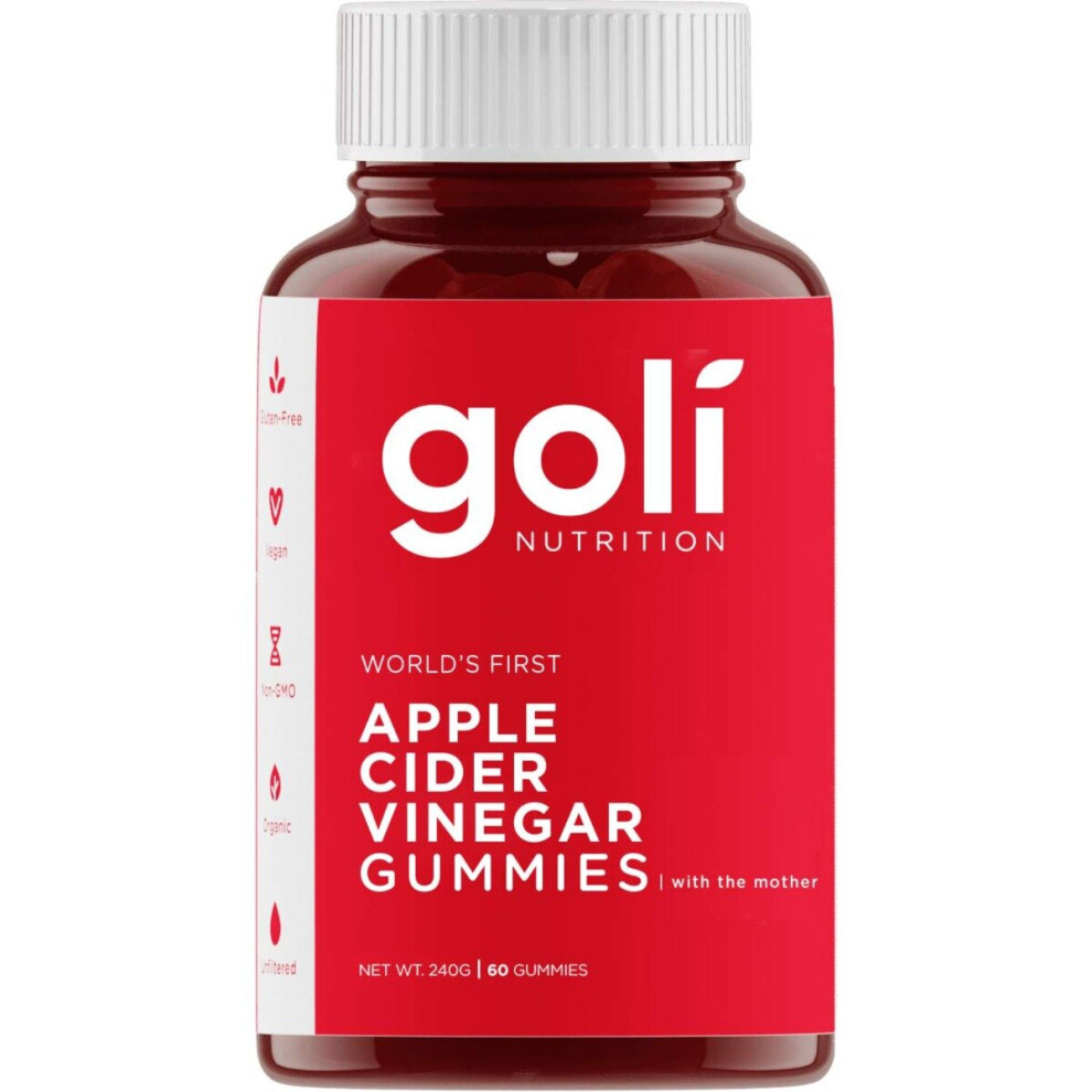 Goli Nutrition Goli Apple Cider Vinegar Gummies Digestive Health &Well-Being 60 Premium