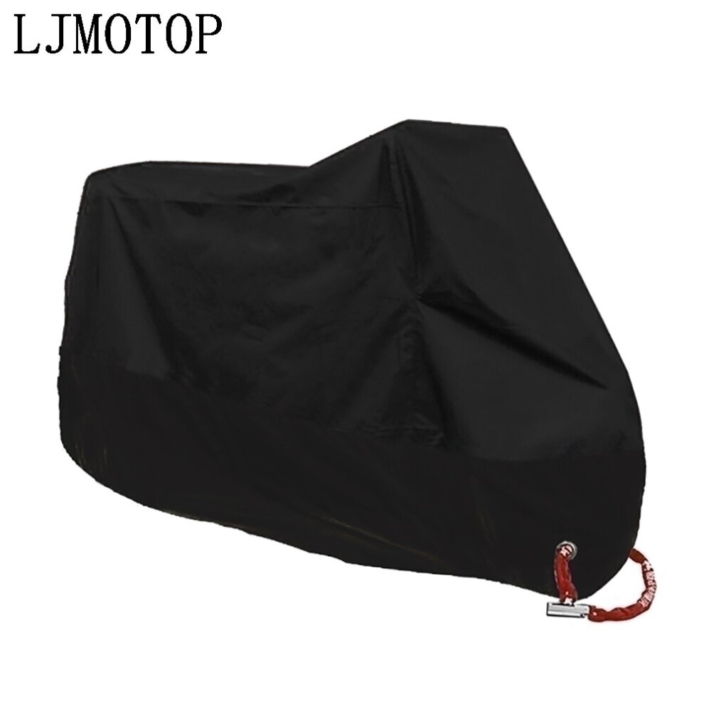 (Black, L-1801-2000mm) Motorcycle Raincoat Universal Outdoor Uv Protector Bicycle Dustproof Motorcycle-image-OPC-PBK9ZB7-NEW