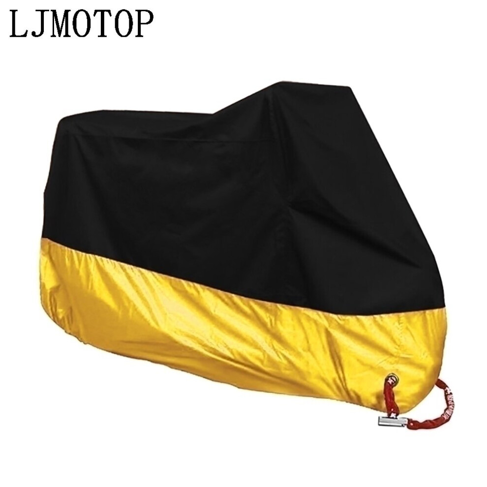 (Yellow, M-1600-1800mm) Motorcycle Raincoat Universal Outdoor Uv Protector Bicycle Dustproof Motorcycle-image-OPC-PBK9ZC2-NEW