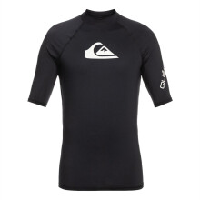 Quiksilver All Time Short Sleeved Rash Vest - Black