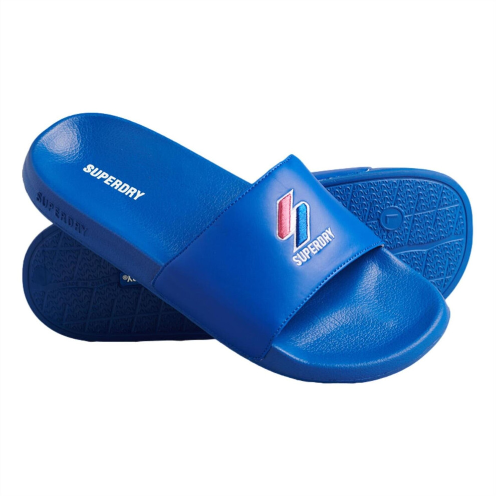 Superdry Code Essential Pool Slides - Royal