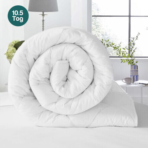 (10.5 Tog, Double) Hotel Quality Duvet Tog Quilt Single Double King 1