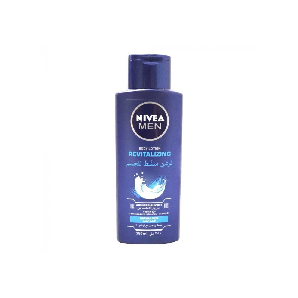 Nivea Men Revitalizing Body Lotion L Energizes & hydrates men's skin 250m