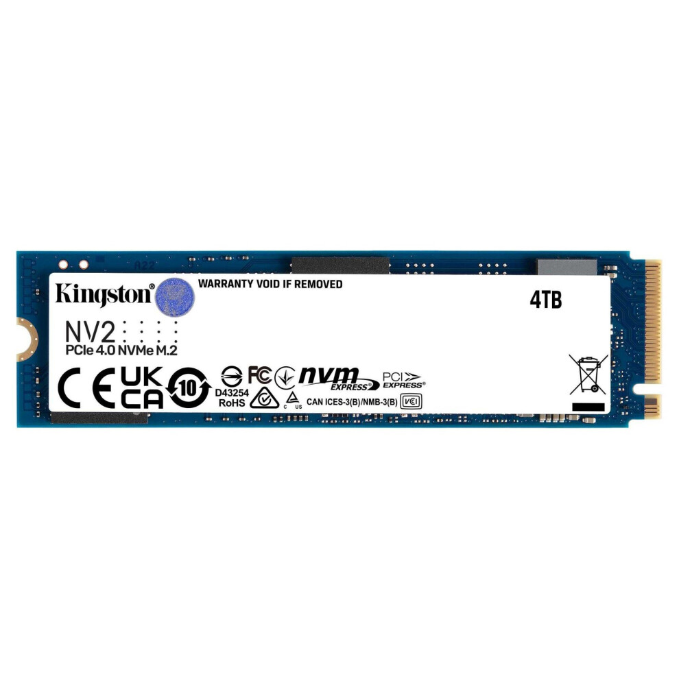 Kingston Nv2 - Ssd - 4 Tb - Internal - M.2 2280 - Pcie 4.0 X4 (Nvme)