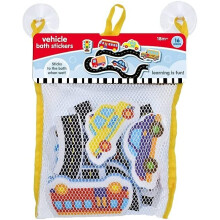 16pc Eva Badespielzeug - Fahrzeuge - Hängende Netztasche