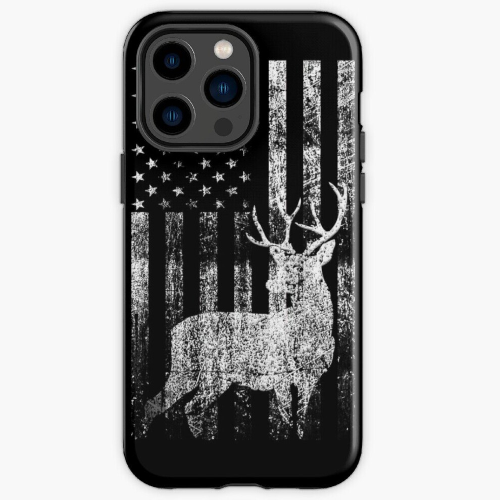 Phone Case American Flag Deer Distressed Patriotic Hunting Deer Lover For Iphone Samsung 14 13 12 11 Plus Pro Max Galaxy S23 S22 Ultra Note 20 10 4961739614639