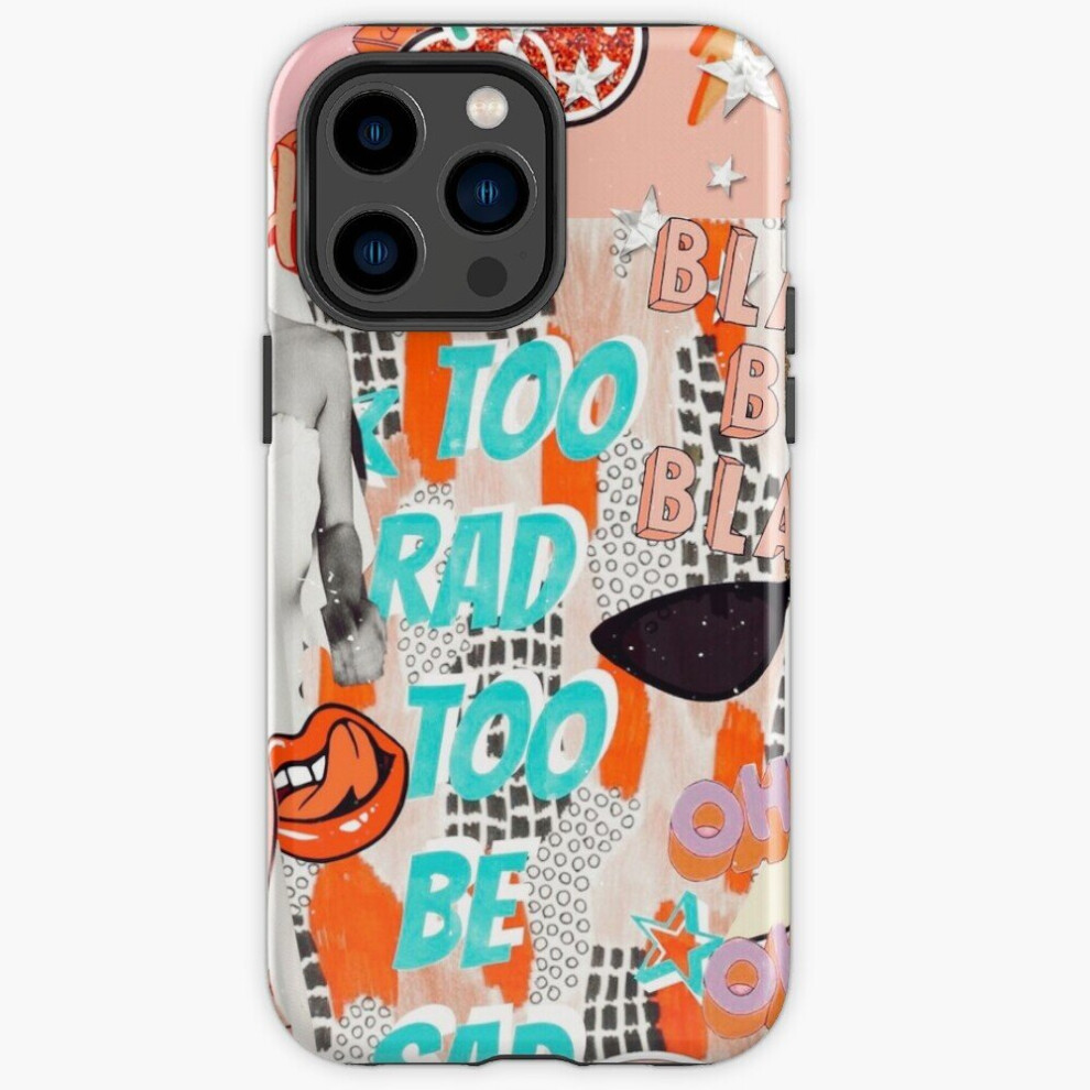 Phone Case Too Rad Too Be Sad Collage For Iphone Samsung 14 13 12 11 Plus Pro Max Galaxy S23 S22 Ultra Note 20 10 4961739655007