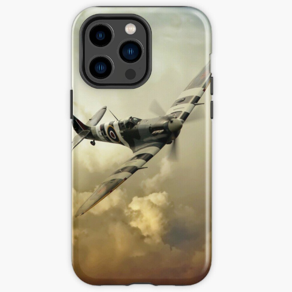 Phone Case  Spitfire Passing Through The Storm  for iPhone Samsung 14 13 12 11 Plus Pro Max Galaxy S23 S22 Ultra Note 20 10