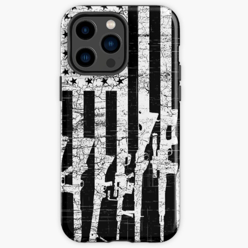 Phone Case Usa Gun Rifles Flag, American Patriotic 2A 2Nd Amendment Guns For Iphone Samsung 14 13 12 11 Plus Pro Max Galaxy S23 S22 Ultra Note 20 10 4961739656196