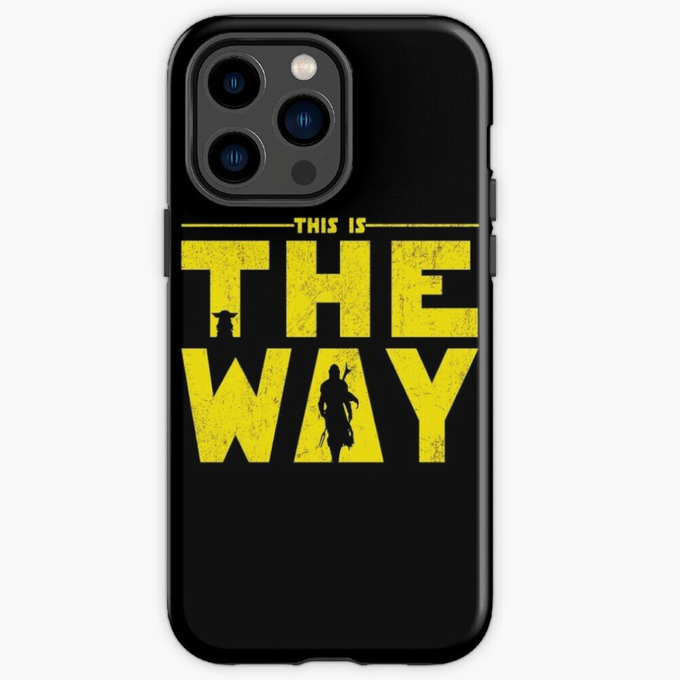 Photos - Case Phone  Retro This is The Way Yellow mando and the Baby for iPhone Samsung 14 13 12 11 Plus Pro Max Galaxy S23 S22 Ultra